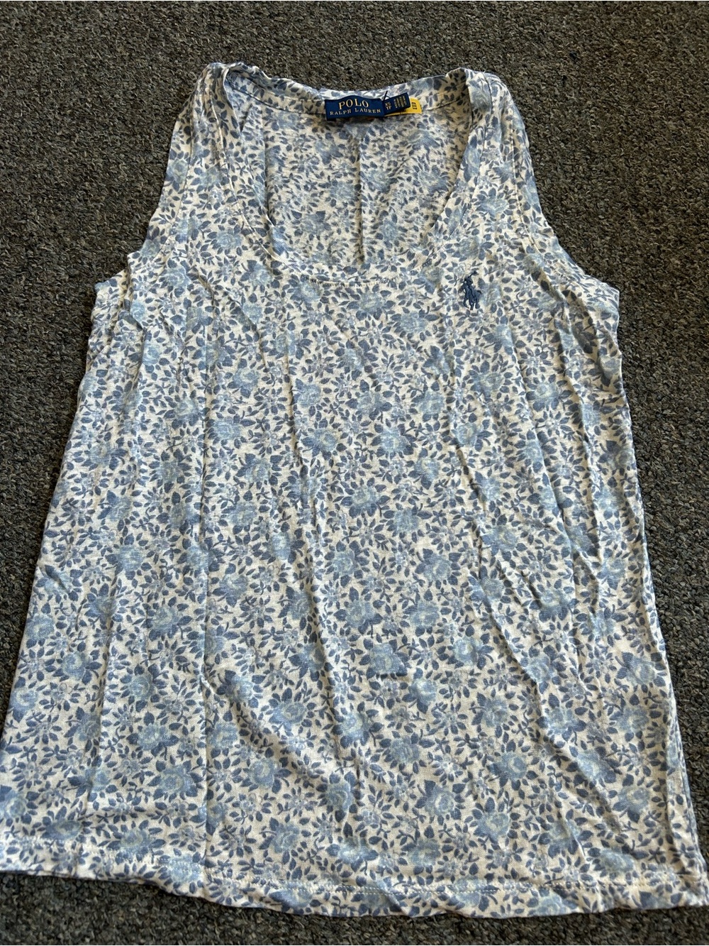 NWOT Woman’s Polo Ralph Lauren Floral-Print Linen Tank Top